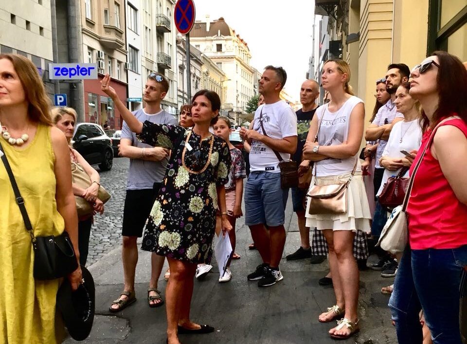 Sanja Đaković sa svojim turistima